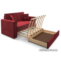Диван Мебель-АРС Санта (бархат красный Star Velvet 3 Dark Red)