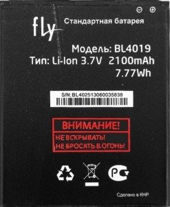 

Аккумулятор для телефона Fly BL4019