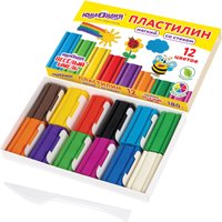Пластилин Юнландия Веселый шмель 106672 (12 цв) в Гомеле