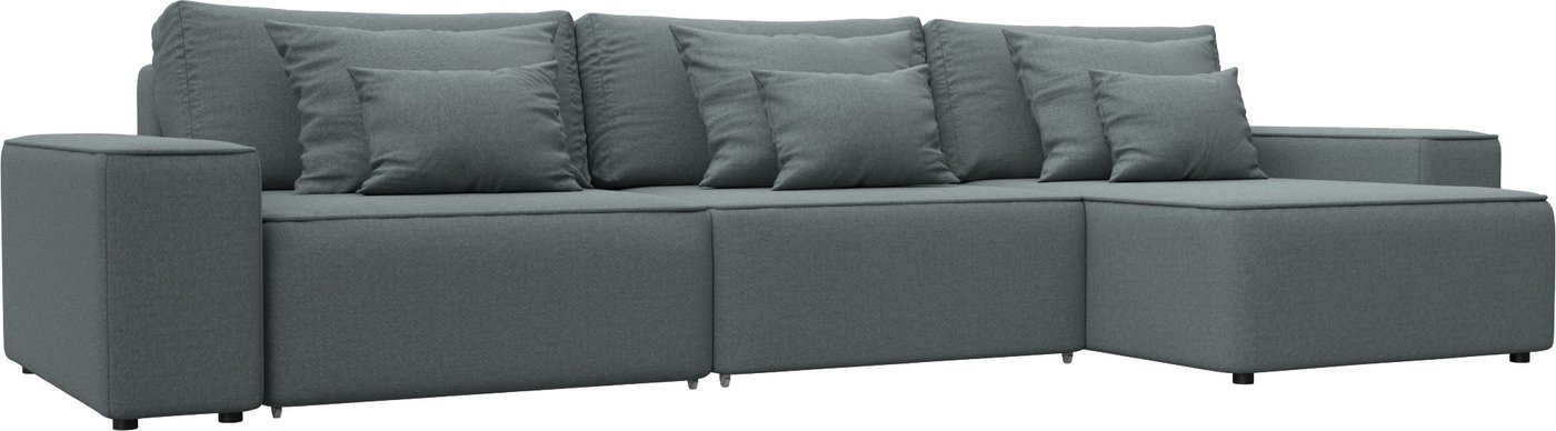 

Угловой диван Лига диванов Лига-074 универсальный 129857 (рогожка амур 07 серый)