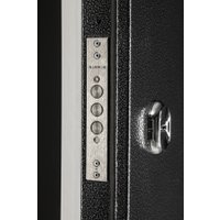 Металлическая дверь Guard Термо MG109 96x205 правая (черное серебро/белый ясень)