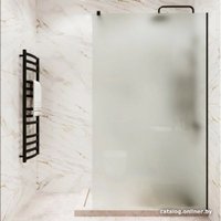 Душевая стенка Benetto BEN-602_BL_M 1200х2000 (черный, матовое стекло)