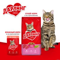 Сухой корм для кошек Дарлинг с мясом и овощами 1.75 кг