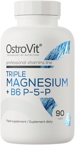 БАД OstroVit Тройной магний + B6 P-5-P (90 капсул)