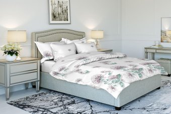 Постельное белье Веселина Одуванчик 9660-2 Бязь 120гр. 2сп евро (70x70, розовый)