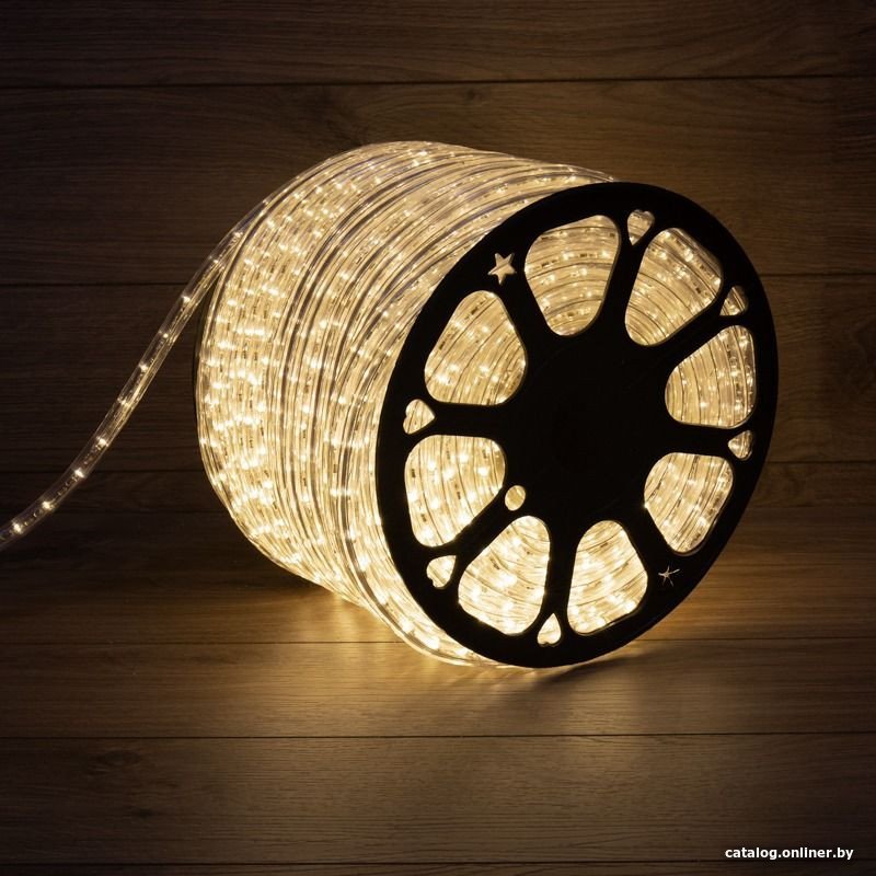 Светодиодная гирлянда Neon-Night Дюралайт LED 100 м 121-136 (теплый белый)