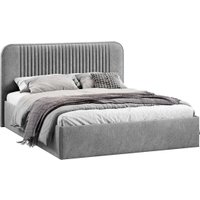 Кровать Трия Тиффани Тип 1 c ПМ и заглушиной 160x200 (микровелюр Wellmart Silver)