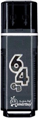 

USB Flash SmartBuy Glossy series Black 64GB (SB64GBGS-K)