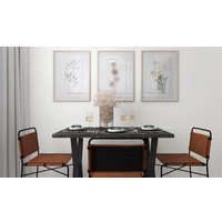 Кухонный стол Боринское Мебель Ричи (черный мрамор/металл черный)