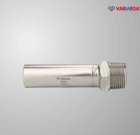 Фитинг Varmega Муфта-вставка Inox Press с наружной резьбой 28ax1 VM708002806