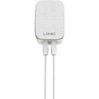 Сетевое зарядное LDNIO A2204 microUSB (белый)