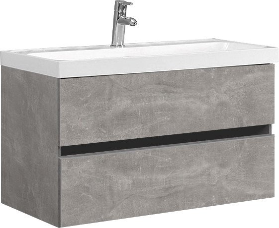 

Belux Тумба под умывальник Бостон НП 90-02 (31, бетон чикаго/светло-серый)