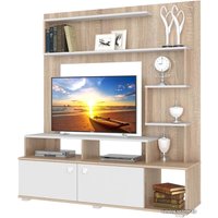 Стенка НК-Мебель Юджи гостиная (дуб сонома/белый) в Солигорске