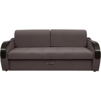 Диван Сириус Лидер-6 ППУ 225x110 (Eva 06 велюр темно-серый)