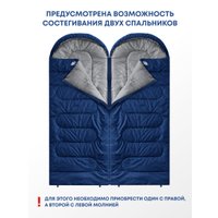 Спальный мешок RSP Outdoors Sleep 250 R (синий, молния справа)