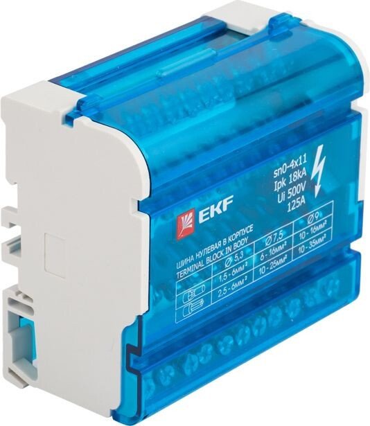 

Нулевая шина EKF sn0-4x11
