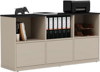 Тумба Crafto Нина 05 150x40x75 (латте/графит)