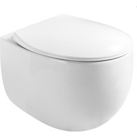 Унитаз подвесной Roxen Egg в комплекте с инсталляцией StounFix Dual Fresh 6 в 1 964256 (кнопка: черное стекло)