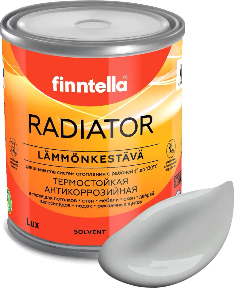 

Краска Finntella Radiator Seitti F-19-1-1-FL061 0.9 л (светло-серый)