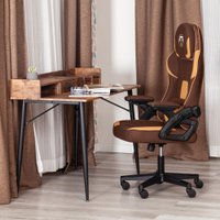 Игровое (геймерское) кресло TetChair iBear ткань (коричнево-бежевый)