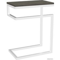 Приставной столик TMB Loft Хидсон Дуб 400x300 (угольный серый/белый)