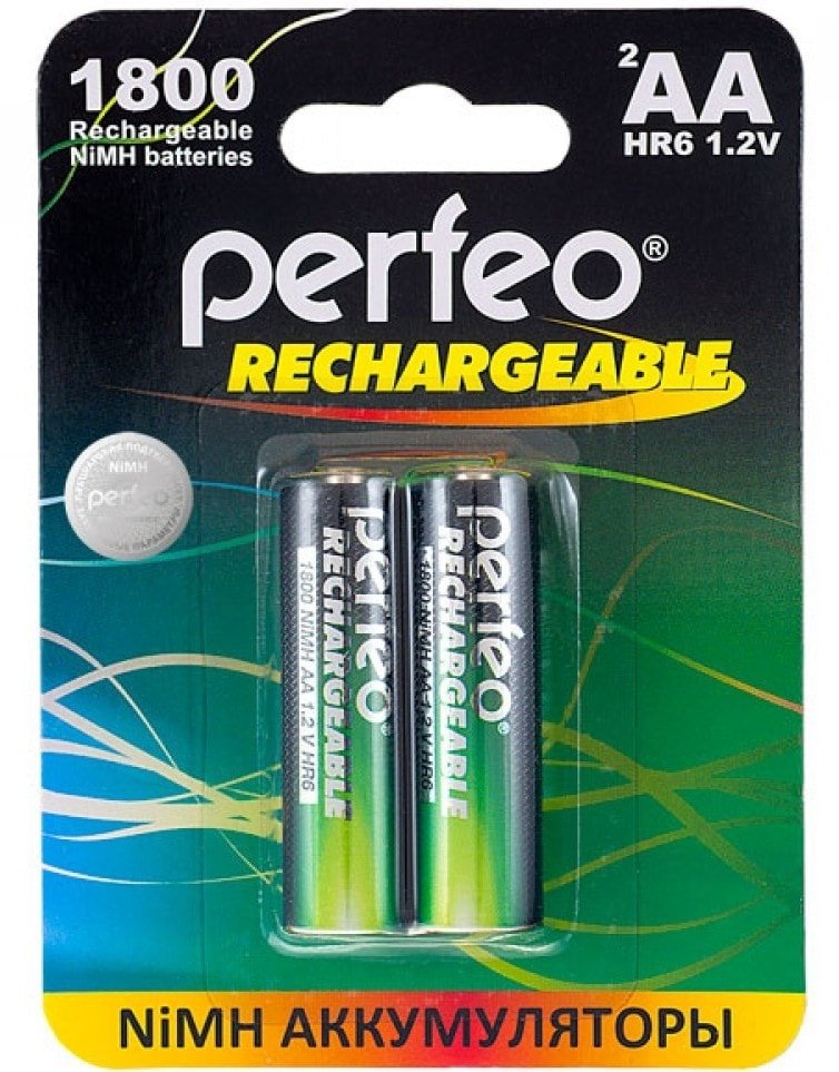 

Аккумулятор Perfeo AA1800mAh/2BL 2 шт