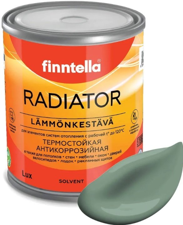 

Краска Finntella Radiator Naamiointi F-19-1-1-FL041 0.9 л (зеленый хаки)