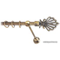 Карниз для штор Lm Decor Веер (антик, гладкая, 1.6м 16мм, 1 ряд)