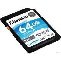 Карта памяти Kingston Canvas Go! Plus SDXC 64GB