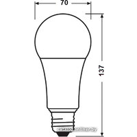 Светодиодная лампочка Osram LV CL A150 20 SW/840 230V E27 10X1 RU