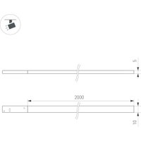 Трековый светильник Arlight Mag-Microcosm-Flat-Elastic-L2000-16W Day4000 043251