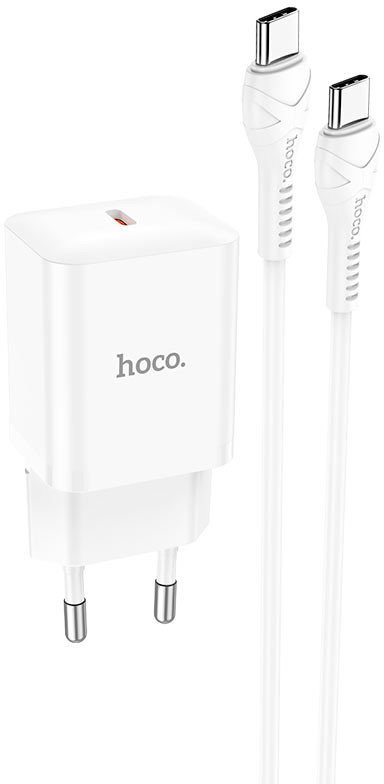Сетевое зарядное Hoco N27 USB Type-C (белый)