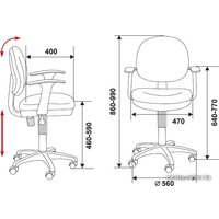 Компьютерное кресло Бюрократ CH-W356AXSN