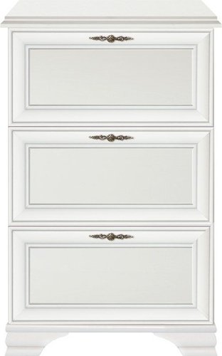 Тумба для обуви Black Red White Kentaki S320-SFВ3B (белый/белый)