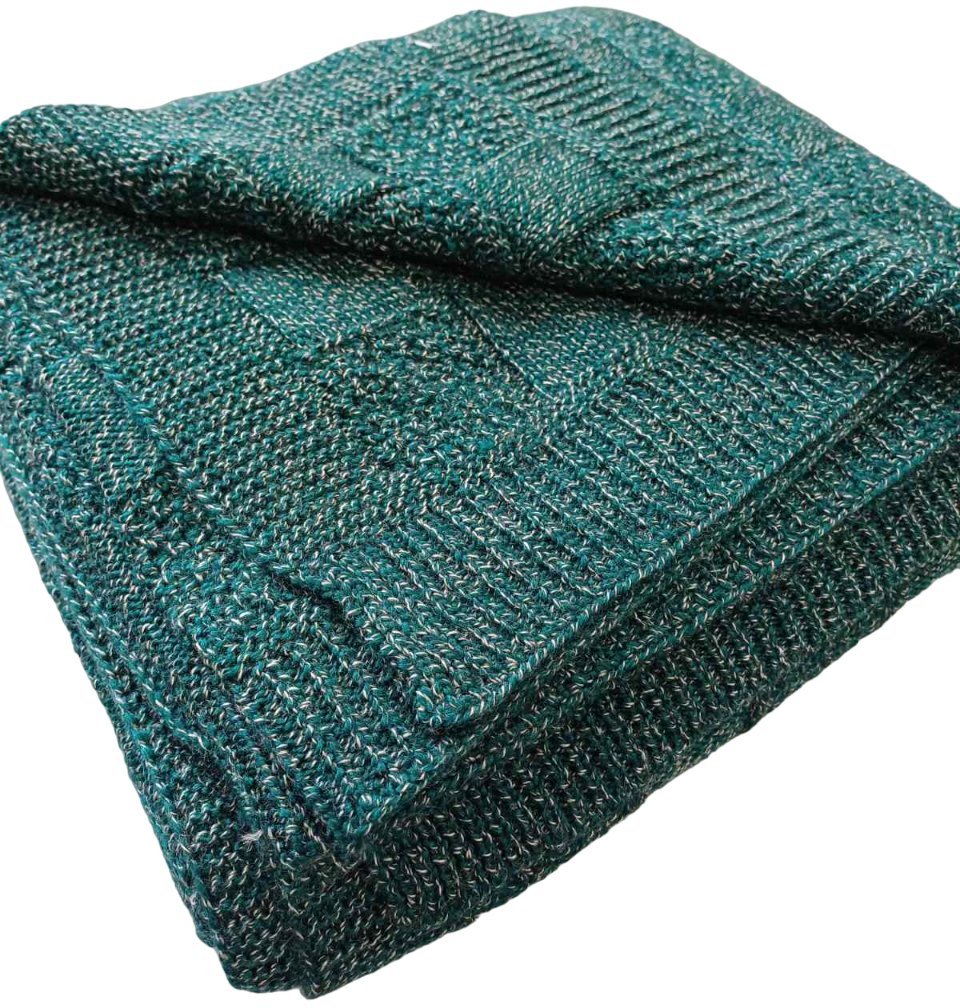 

Плед Alesya Трикотажный 182x126 9643 (зелень)