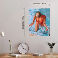 Картина по номерам Red Panda Девушка из бассейна p55022