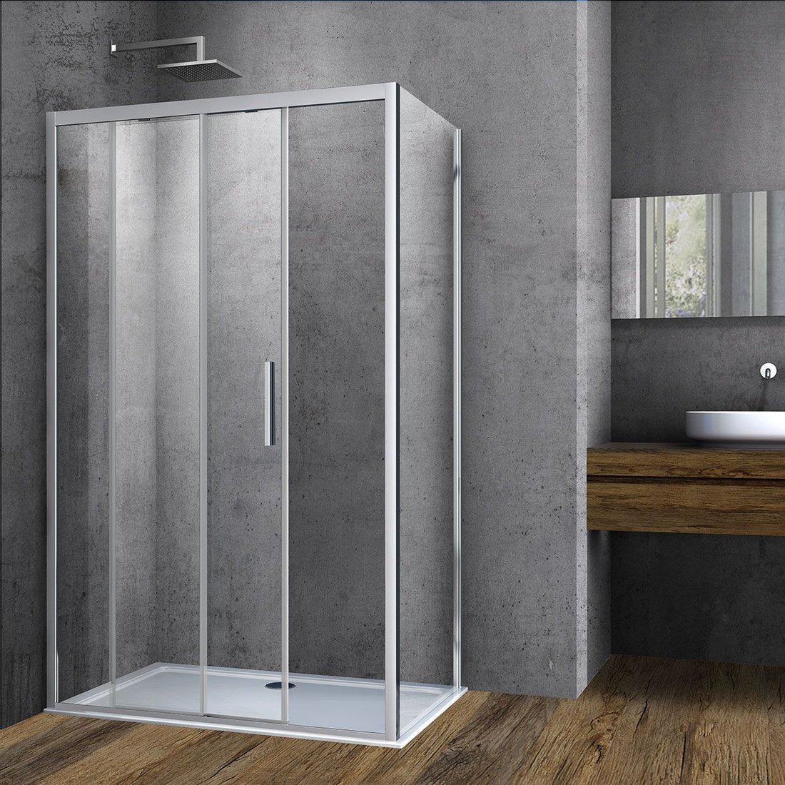 Душевой уголок Vincea Soft VSR-3SO8016CL
