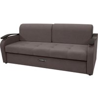 Диван Сириус Лидер-2 НПБ 215x110 (Eva 06 велюр темно-серый)