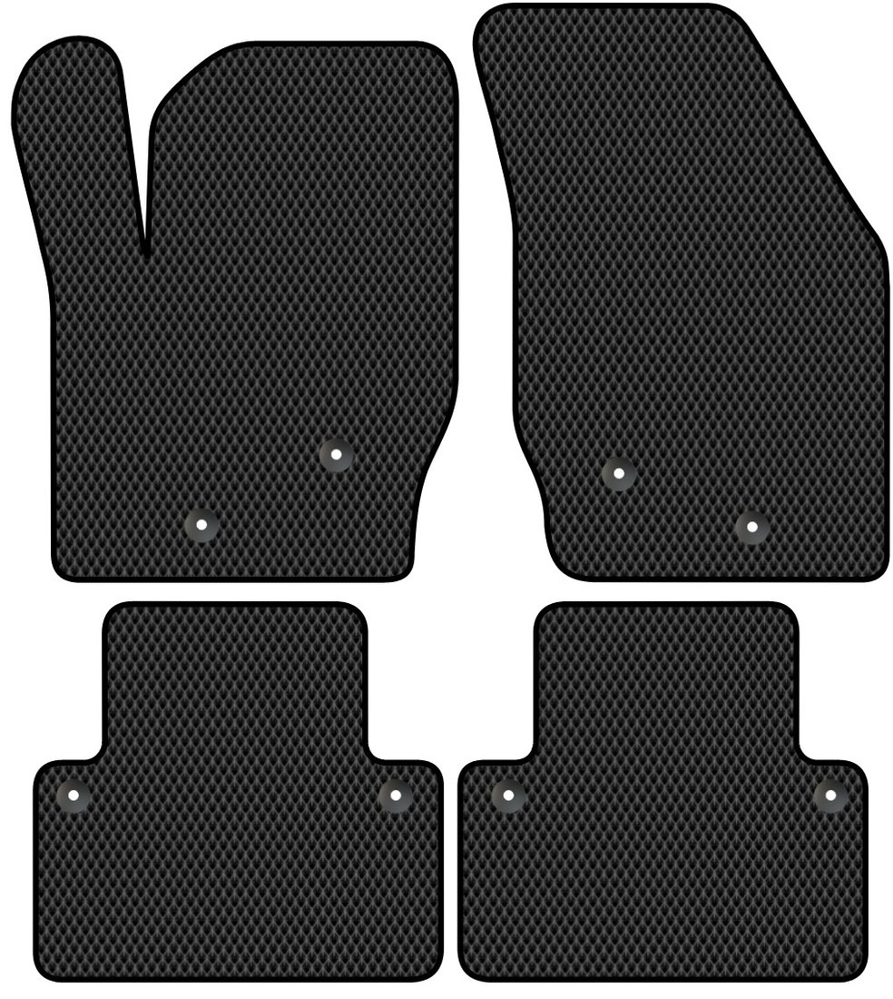 

Комплект ковриков для авто Alicosta Volvo XC90 I (suv / C) 2002 - 2014 (черный, ромб)