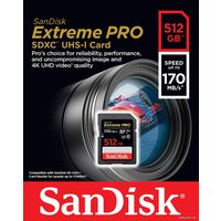 Карта памяти SanDisk Extreme PRO SDXC SDSDXXY-512G-GN4IN 512GB