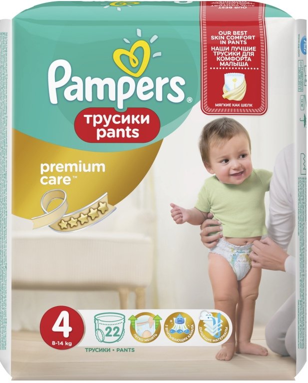 

Трусики-подгузники Pampers Premium Care Pants 4 Maxi (22 шт)