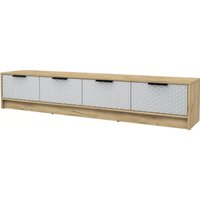 Тумба Интерлиния ТВ Концепт КТ-ТВ4-35 Техно (дуб золотой/грей)