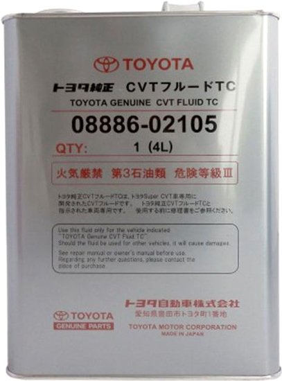 

Трансмиссионное масло Toyota CVT Fluid FE 4л