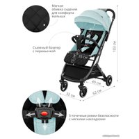 Коляска прогулочная «книга» Indigo Onyx (мятный)