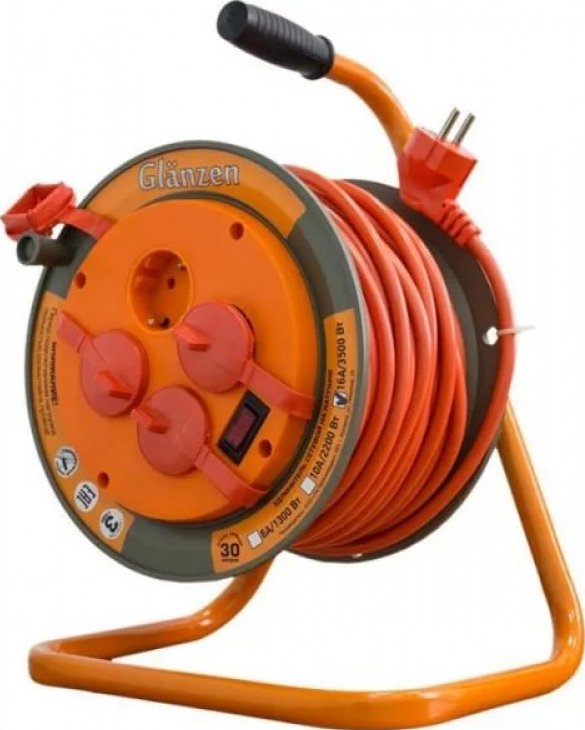

Удлинитель на катушке Glanzen EB-30-008 (30 м, оранжевый)