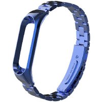 Браслет Mijobs блочный для Xiaomi Mi Band 3/4 (синий)