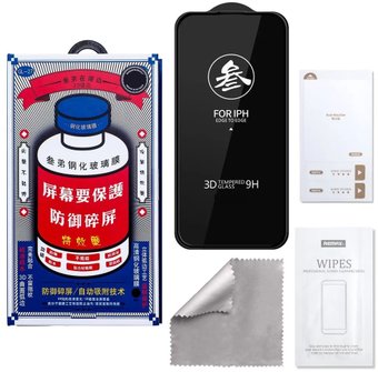 Защитное стекло Remax для Apple iPhone 14 Pro Max (черный)
