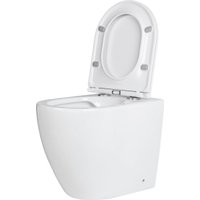 Унитаз подвесной Roxen Antares в комплекте с инсталляцией StounFix Dual Fresh 6 в 1 569295 (кнопка: белый глянец)