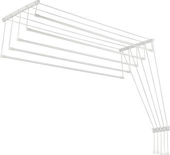 Сушилка для белья Sundays Home Потолочная 5 прутьев 200см (алюминий/белый)