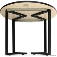 Кухонный стол Sheffilton SHT-T41/100-140 (статуарио венато/черный)